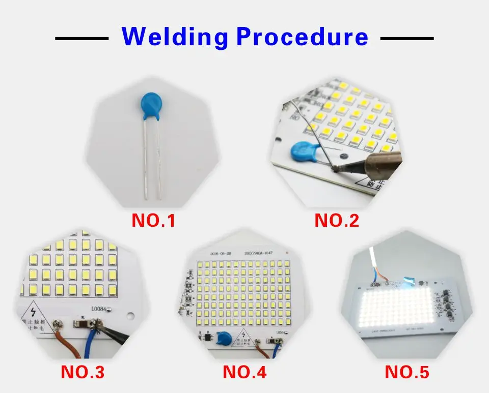 Умная Светодиодная лампа IC 2835SMD, 10 Вт, 20 Вт, 30 Вт, 50 Вт, 100 Вт, AC 220 В-240 в, сделай сам, для наружного прожектора, сада, холодный белый, теплый белый