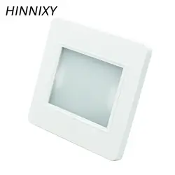 Hinnixy радар Сенсор светодиодный лестница света 100 V-240 V 2 W 90 мм Размеры дома настенный светильник утопленная ступенька лампы со светом Сенсор