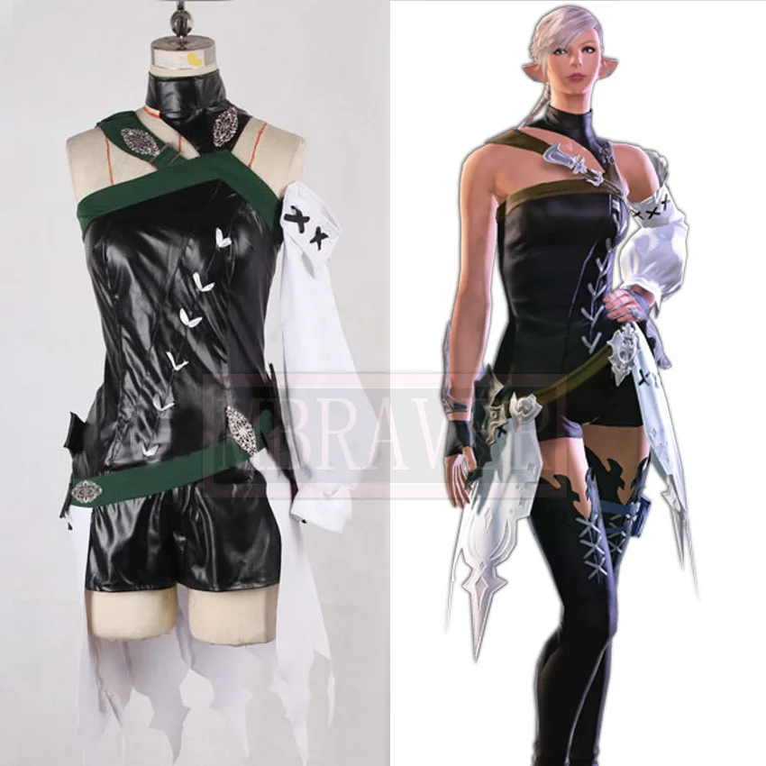 Final Fantasy XIV 14 Elf Cosplay Costumein Game Costumes from Novelty
