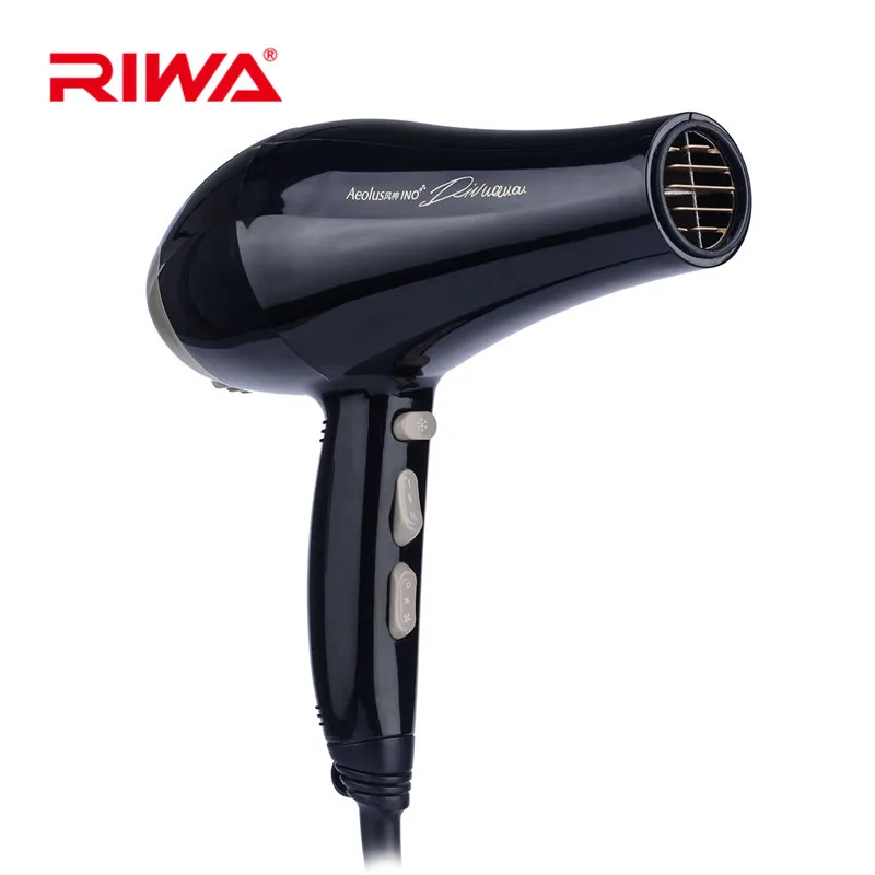 Riwa Salon Professional низкий уровень шума Фен удар супер мощность фен с 3 насадками Инструменты для укладки волос фен путешествия бытовой 29