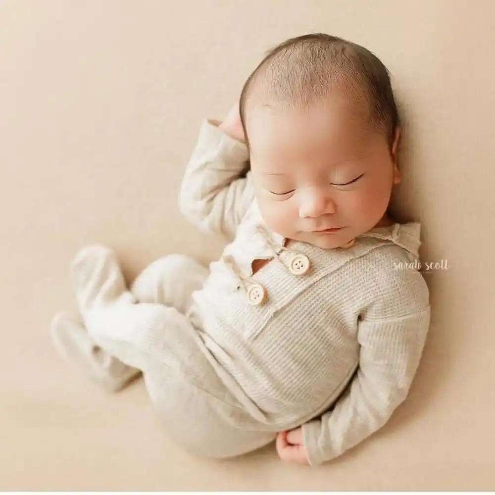 EE/_ NEWBORN INFANT KNIT PHOTOGRAPHY ROMPERS CLOTHES PHOTO STUDIO COSTUME PROPS