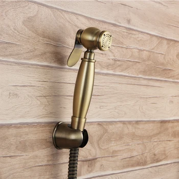 

7/8*7/8*1/2 T-adapter 3-way diverter Antique copper brass hand held toilet bidet spray shattaf sprayer toilet shower jet set