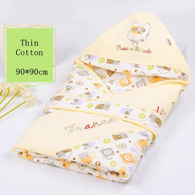 Hooded Blanket Kids Baby Pram Sheets Quilt Newborn Envelope Baby Wrap