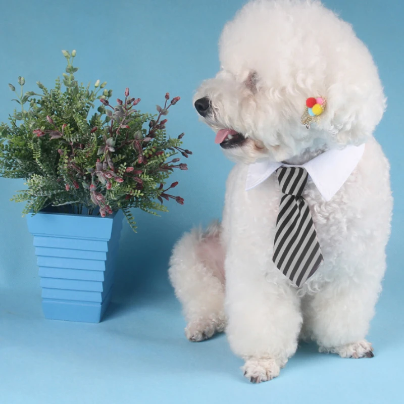 1 шт. Модный Полосатый галстук-бабочка для собак, кошек, ошейник для домашних животных, регулируемый галстук для шеи, вечерние, свадебные