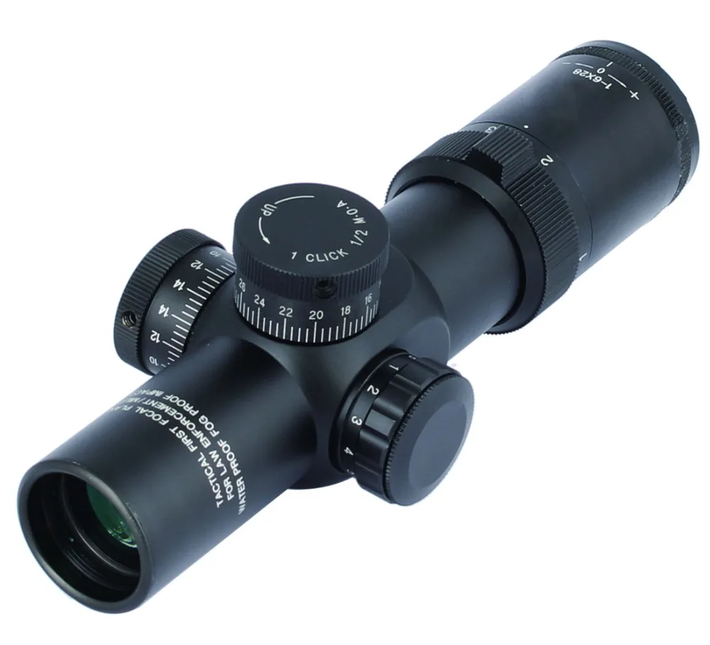 

SPINA OPTICS 1-6x28 IRF Airsoft Hunting Shoot Riflescope With Red Green Mil Dot Illuminated Magnification Telescopic Sight