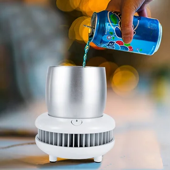

Quick Cooling Cup Refrigeration Cooler for Car Office Cold Drink Beer Beverage Summer M8617