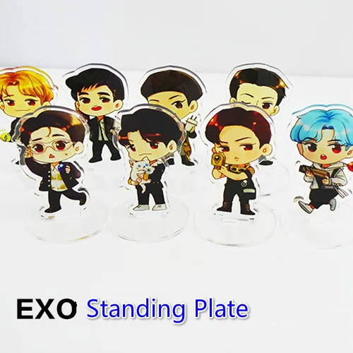 

[MYKPOP]EXO Acrylic Standing Cartoon Plate KPOP Fans Collection SA18052601