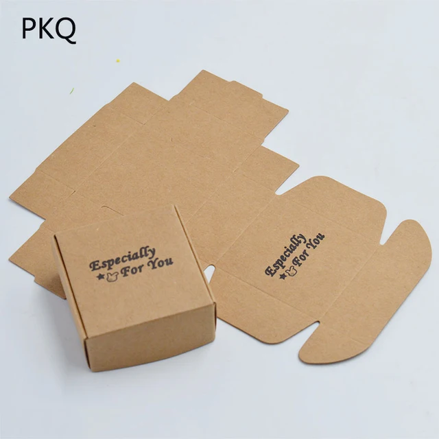 50pcs/lot Especially For You Kraft Paper Chocolate Box Party Gift
