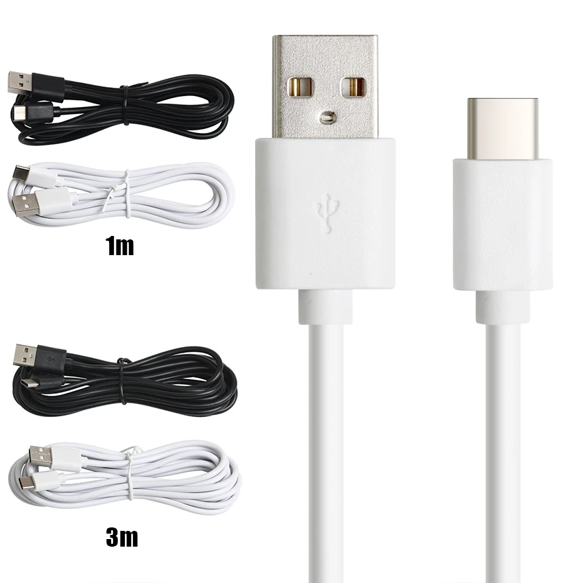 

Type C Cable for Samsung S10 Huawei P30 Pro Fast Charge TypeC Mobile Phone Charging USB C Cable for Samsung S9 S8 1m 2m 3m 0.25m