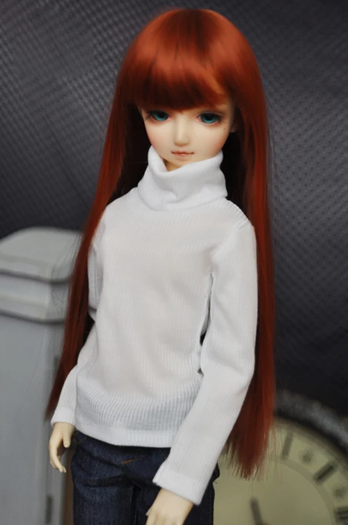 BJD розовый белый свитер с высоким воротником наряды для женщин 1/3 1/4 MSD SD 17 &quot24&quot DK