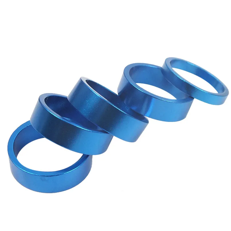 5Pcs Multicolor Aluminum Alloy Bicycle Headset Pad Front Riser MTB Road Bike Pad Front Fork Gasket for bike Accessories #2g28 (3)