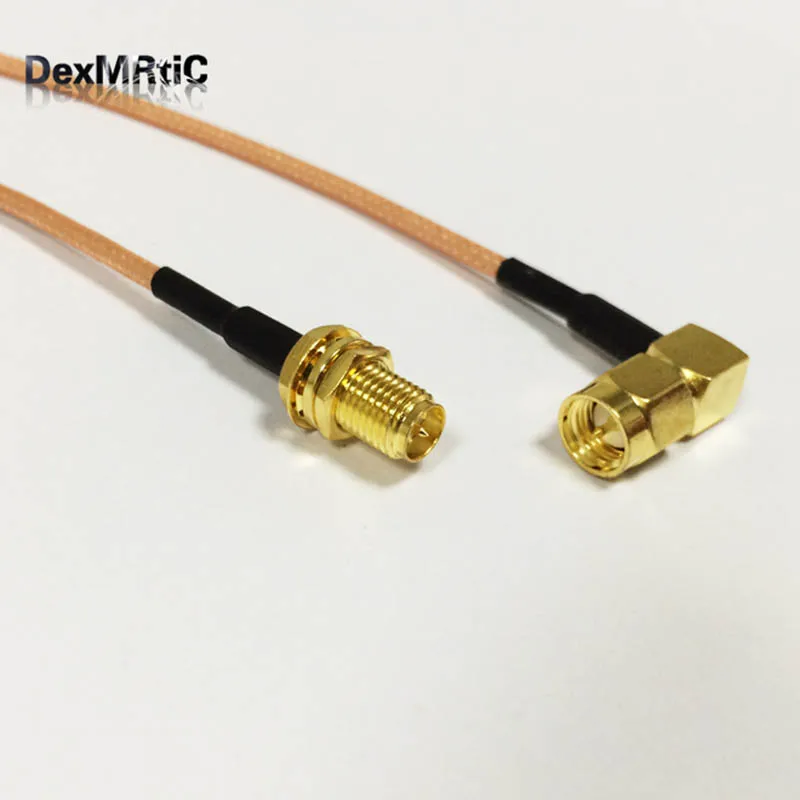RF SMA штекер Прямоугольный переключатель RP Гнездовой разъем ОТРЕЗОК кабеля RG316 15
