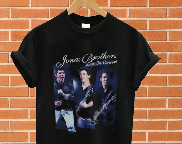 

Summer funny print men tshirt women 2010 Jonas Brothers Tour T shirt