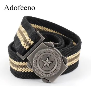 

Adofeeno Tactical Belt for Men Canvas High Quality Strap Army Military Equipment Belts Cinturon Cinto Masculino Ceinture Male