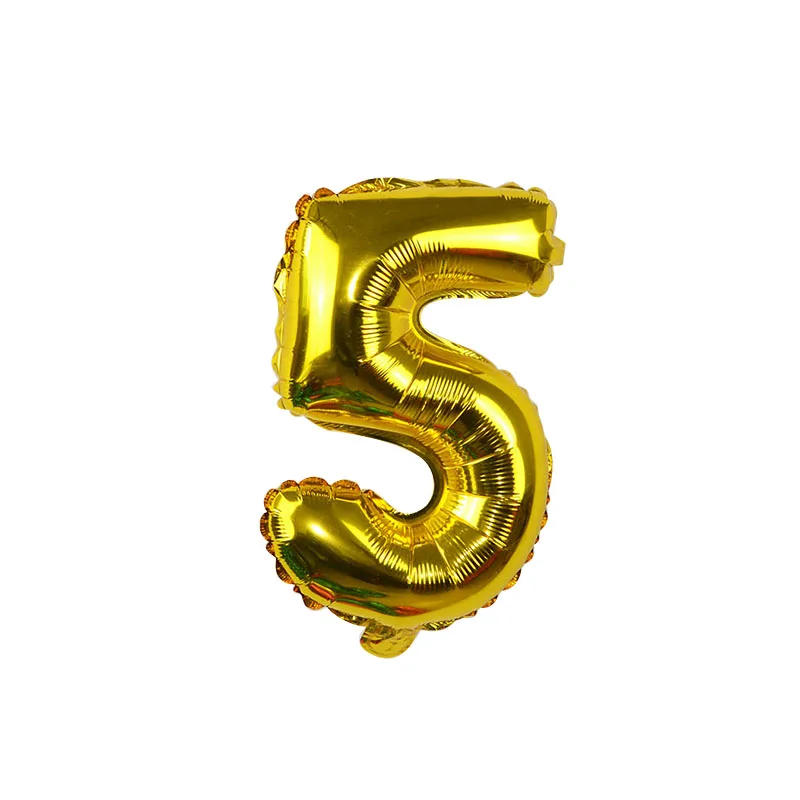32 дюйма золотистый Серебристый с розой Количество воздушных шаров большой Фольга воздушный шар, дня рождения, свадьбы, годовщины украшения отмечание праздника поставки - Цвет: gold-5