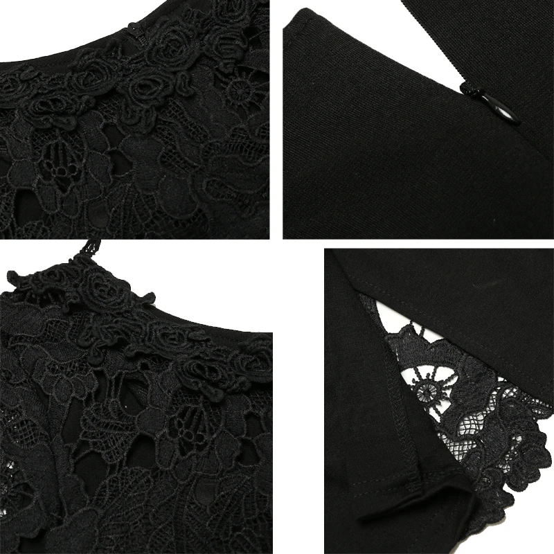 Kenancy Sexy Hollow Out Lace Dress Women Party & Office Elegant Sheath Bodycon Pencil Evening Vestidos With Lining 5 Colors