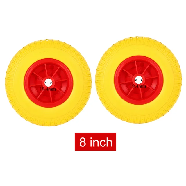 Kayak Carrier Trolley Trailer Transport Cart Wheel for Canoe Dragon Boat Wheel Replacement Kayak Car Rack Tires Dolly 8 inch 2PC