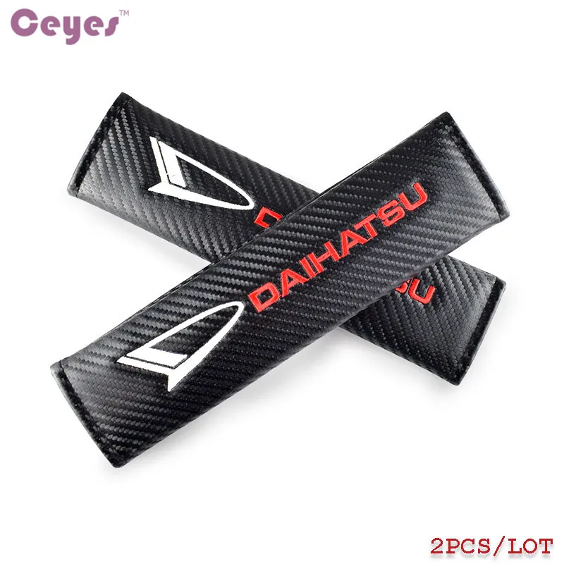 Ceyes 2 шт./лот автомобильный Стайлинг из углеродного волокна чехол для ремня