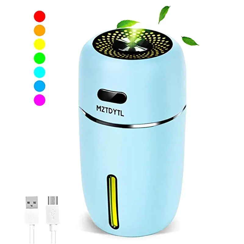

200ml Ultrasonic Essential Oil Diffuser Aroma Aromatherapy Night Light Fine Fog Humidifier Household Room Decor Car Accessory