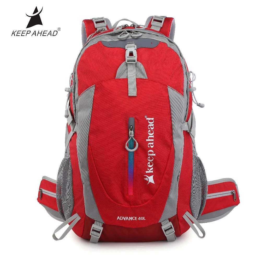 

40L Outdoor Backpacks Three Layer Thick Mesh Bag For Unisex Good Ventilation High-Strength Backpack Webbing Buckle Adjustment