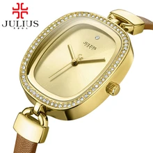 2017 ladies Vintage wristwatch Women Austrian rhinestone watches fashion casual Japan quartz watch Top brand Julius