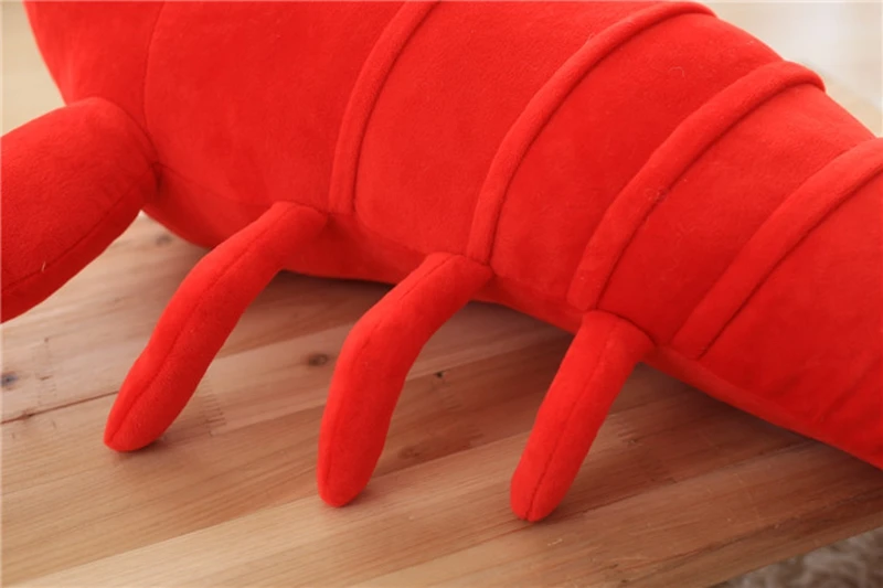 80cm big simulation animal lobster plush toy big stuffed cartoon  red crayfish doll pillow for kids gift 31inch DY50172(13)