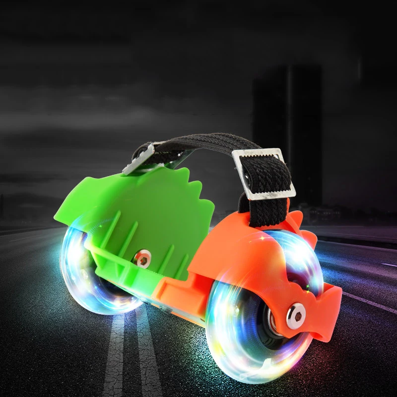 

Children Sporting Pulley Lighted Flashing Wheels Heel Skate Rollers Skates 2 Wheels Shoe Flashing Roller Skate Shoes with Wheels