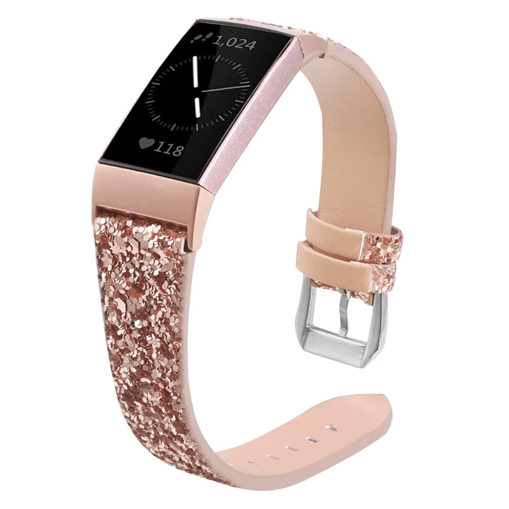 

Leather Bracelet for Fitbit Charge 2 band strap Replacing The Flash Strap With A Wrist Strap For Fitbit Charge3 625#