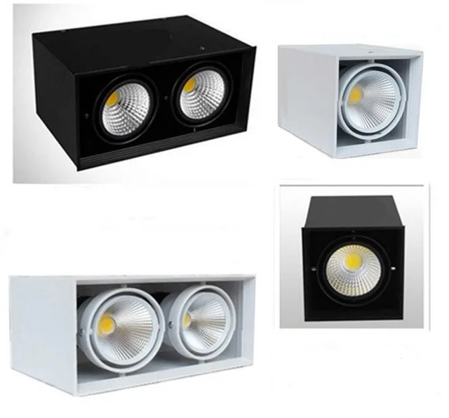 

2pcs square Surface Mounted LED COB dimmable Downlights ac110-220V 10W 20W LED Ceiling Lamp Spot Light
