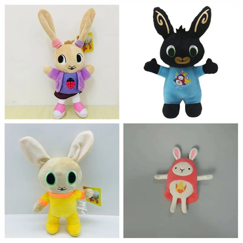 Cartoon Bing Bunny Plush Toy Red Cloak Hoppity Voosh Bedtime Rabbit Kids Gift 