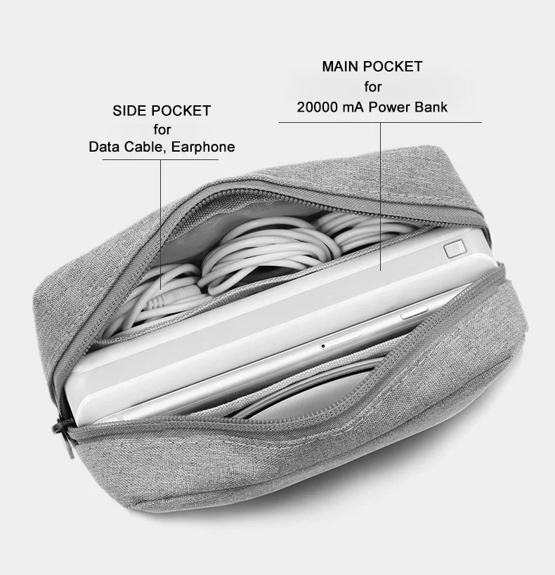 Дорожный шкаф Органайзер чехол для наушников сумки для хранения цифровой портативный молнии аксессуары зарядное устройство кабель для передачи данных Сумочка для usb