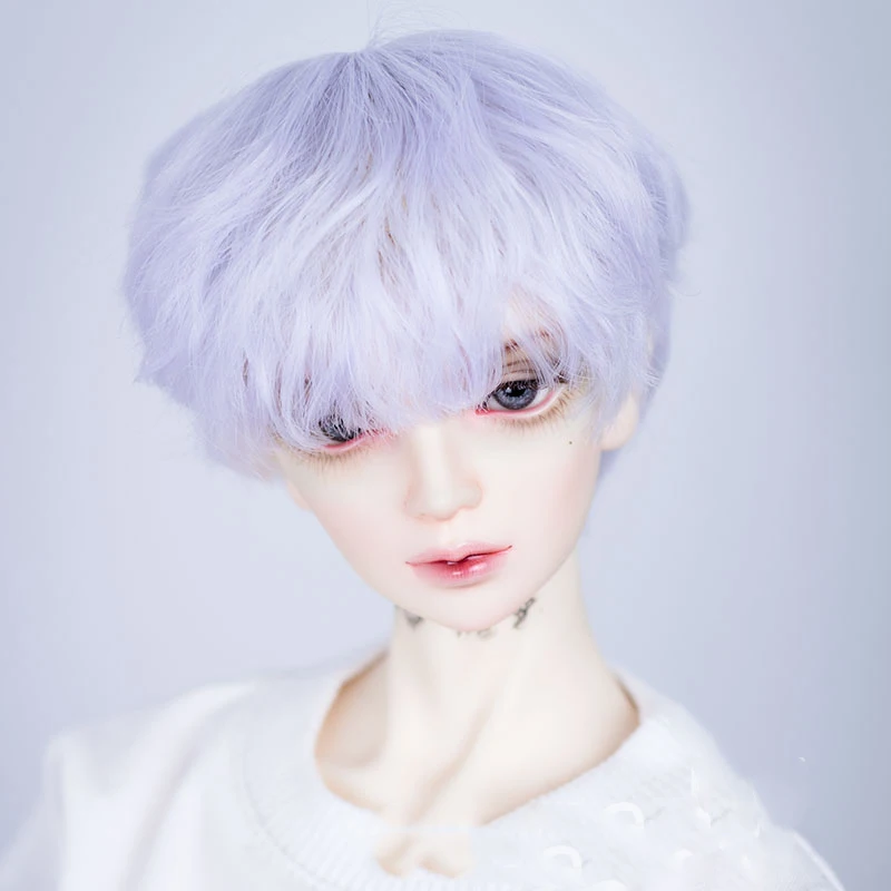 Allaosify bjd парик 1/3 1/4 1/6 высокотемпературный парик для мальчика короткие волосы кукольные парики с челкой модный тип стильные волосы BJD