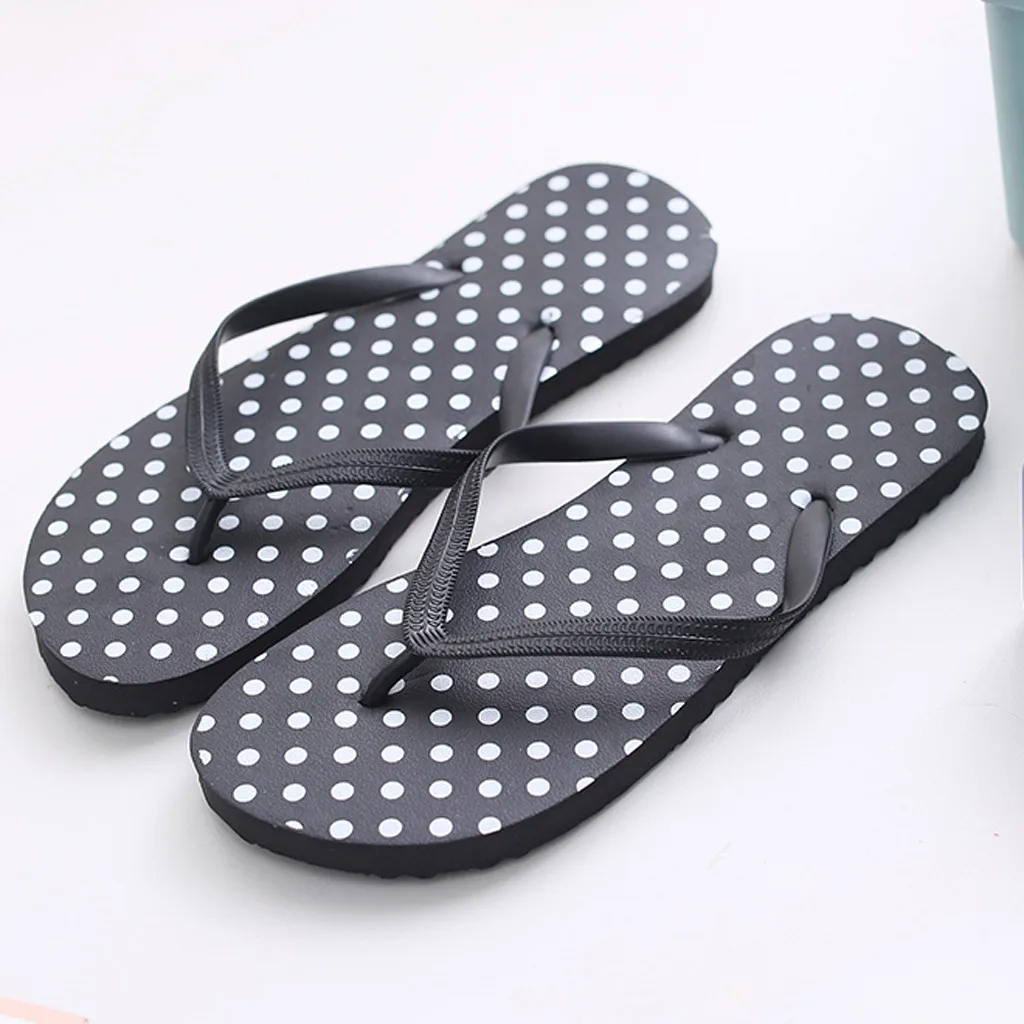 

Woman Striped Flat Heel Flip Flops Casual Outdoor Shoes EVA Sandals Beach Shoes 2019 Summer Slippers for Woman Home Slipper 3.11
