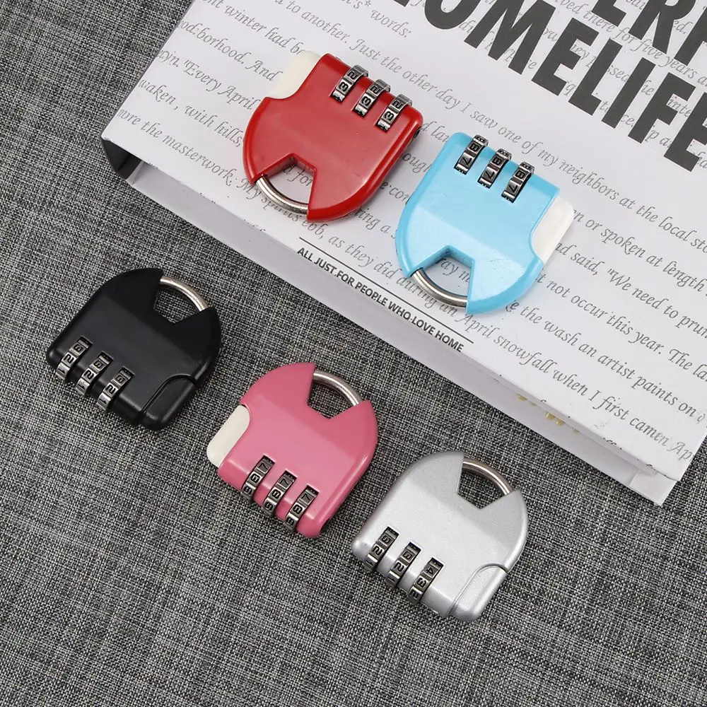 

Hot New Mini Resettable 3 Dial Digit Combination Suitcase Luggage Security Password Code Lock Padlock Color Random