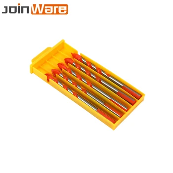 

5Pcs 10MM Carbide Alloy Triangle Drill Bits Hole Saw Spiral Tile DIY Concrete Wall Ceramic Marble Power Masonry Rotary Tools