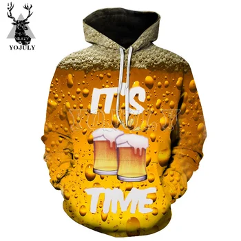 

YOJULY Fashion 3D printing Unisex Hoodies beer Dragon Ball Tokyo Ghoul Hoody Men/Women Anime Harajuku Hooded Sweatshirt H03