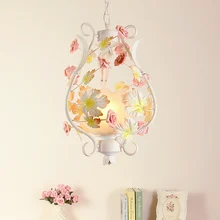 d33см цветочный подвесной светильник для гостиной керамические лампы с розами 1Л современная детская комната подвесные светильники AC гарантия