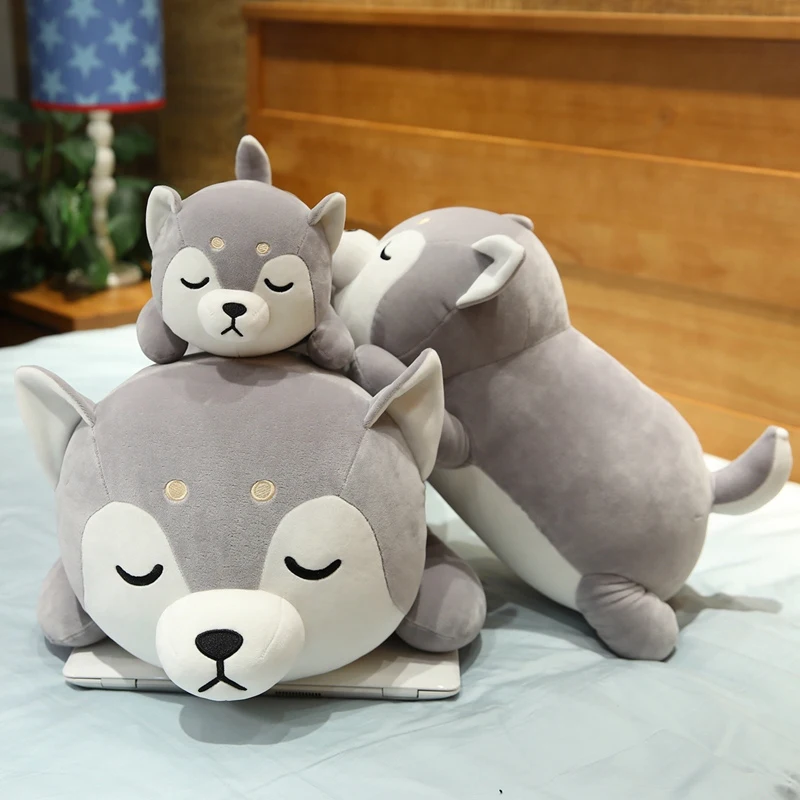 35 75 سنتيمتر كبير لطيف الكلب أجش محشوة ألعاب حيوانات دمية Kawaii شيبا Inu لعبة وسائد فخمة هدية عيد ميلاد للبنين والبنات Kotora Shop