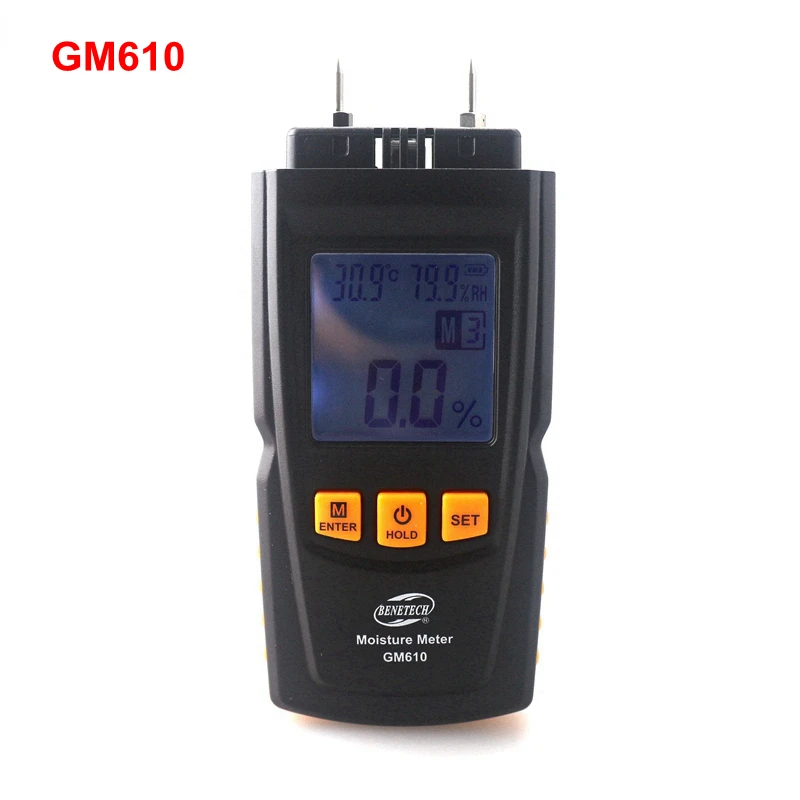 GM610 Handheld Wood Moisture Meter 270with Temperature Humidity
