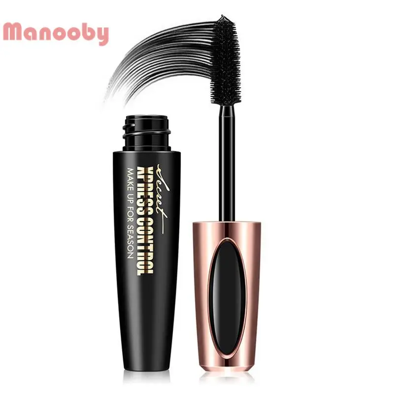 

Manooby NEW Eyelash Extension Black Thick Lengthening 3d Mascara for Eye Lashes Cosmetics 4D Silk Fiber Lash Waterproof Mascara