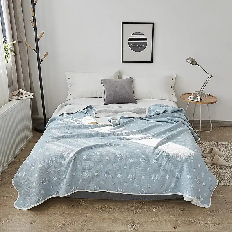 New Luxury Cotton Summer Quilts Twin Full Queen King Blankets Star