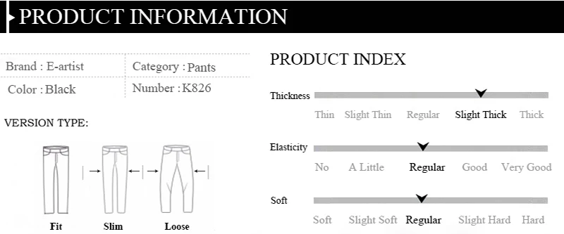 product information
