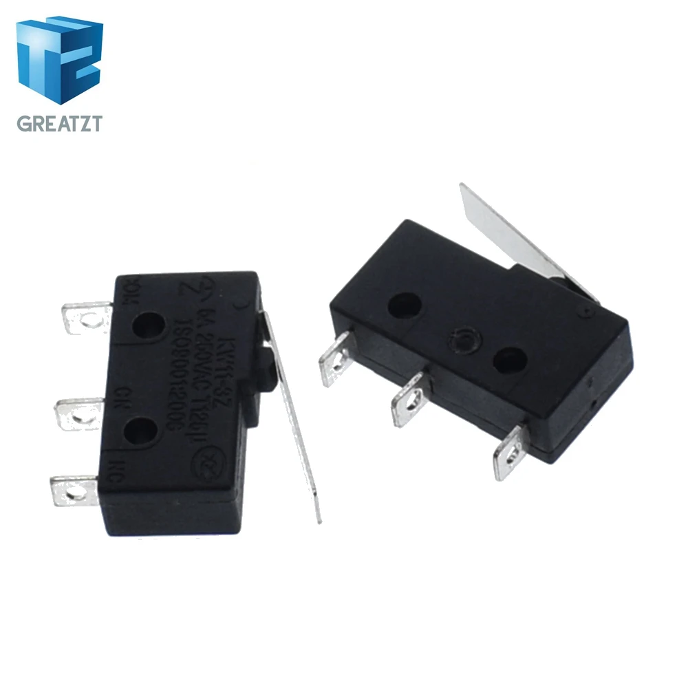 

GREATZT 10PCS Tact Switch on off KW11-3Z 5A 250V Microswitch 3PIN Buckle New
