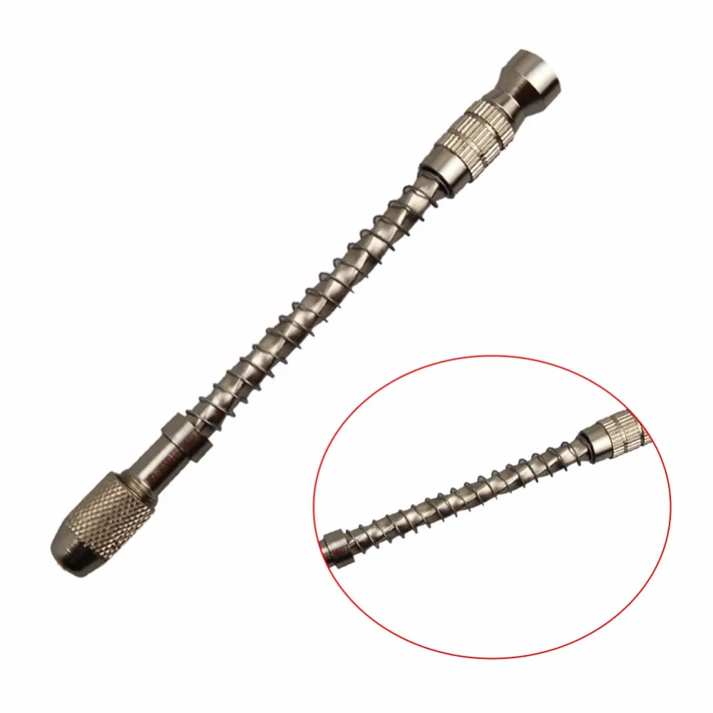 

0.3-2mm Mini Manual Hand Drill Semi-Automatic Aluminum Spiral Hand Manual Push Chuck Twsit Micro Drill Bit Wood Model Manual