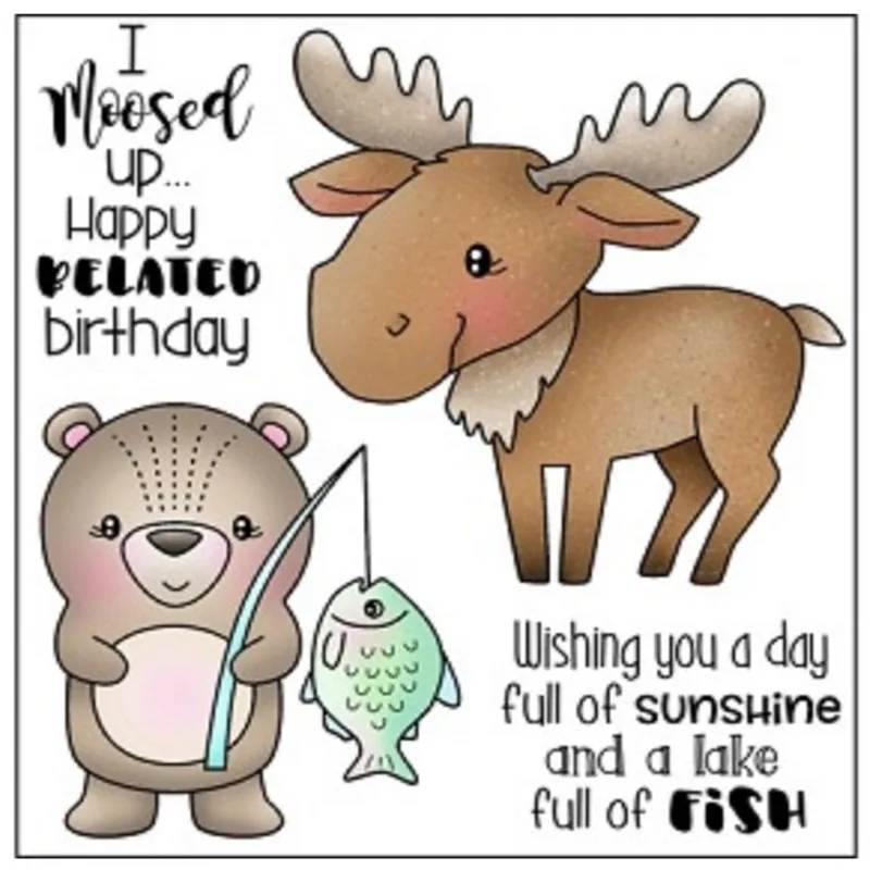 

Transparent Clear Silicone Stamps for DIY Scrapbooking Card Making photo Roller album Decorative Cartoon animal Text Stamp