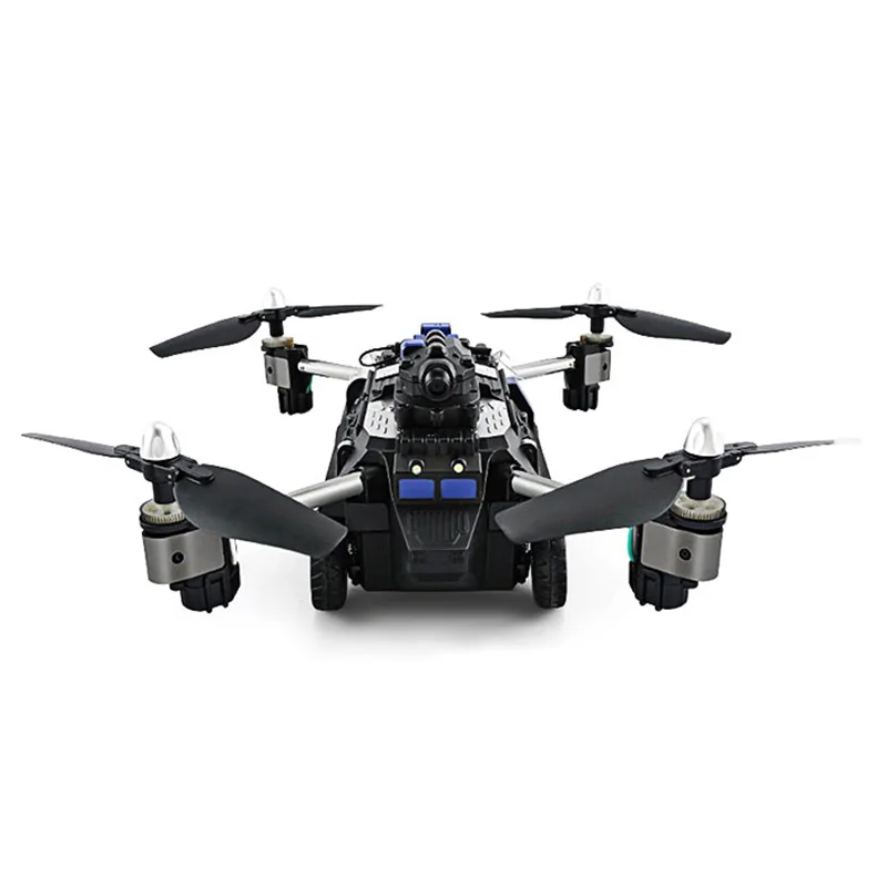 Новое поступление года 2-в-1 RC беспилотный Летающий танк-Квадрокоптер RTF WiFi FPV 720P HD и поддержкой Wi-Fi приложение controldrones один ключ трансформации Дрон