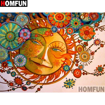 

HOMFUN Full Square/Round Drill 5D DIY Diamond Painting "Sun flower" 3D Embroidery Cross Stitch 5D Home Decor A13311