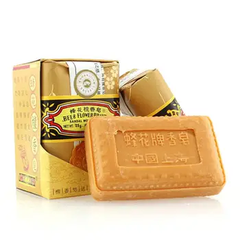 Bee and Flower Chinese SandalWood Soap face deep cleaning soap Acne remover soap  Mini Travel Package A2