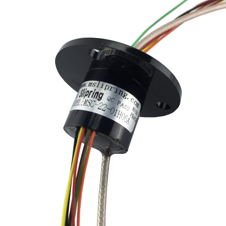 High Definition Slip Ring 1 Channel 1080P+6/12/16 Circuit 2A/Wire