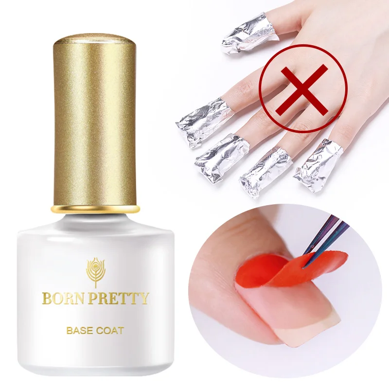 BORN PRETTY Base Top Coat Gel Nail Polish 6ml Matte Gel Gel Varnish Manicure Reinforcement Gel Peel Off Varnishe Nail Art Design